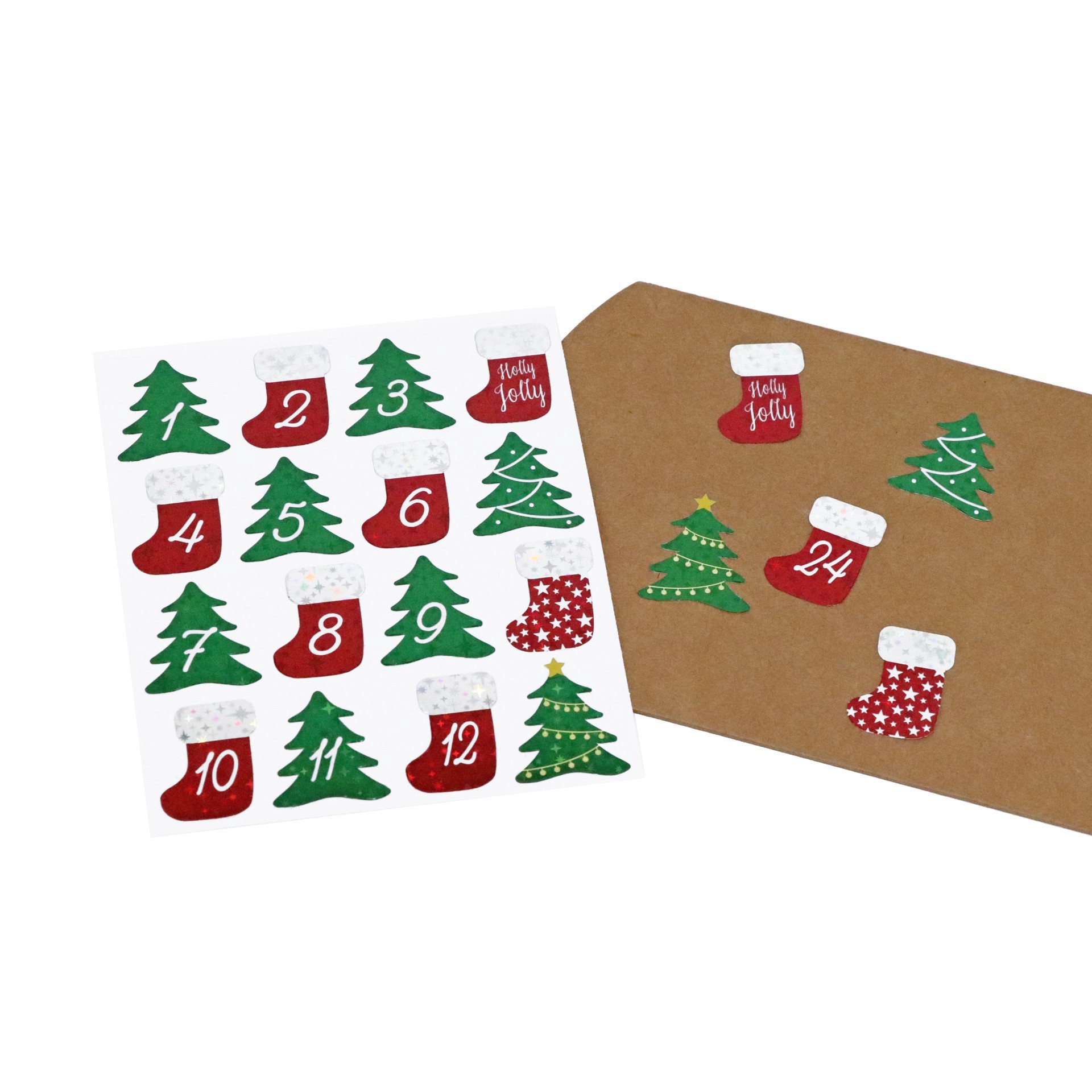 slide 2 of 3, Holographic Calendar Stickers By Recollections, 32 stickers