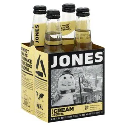 Jones Cream Soda- 4 ct; 12 oz