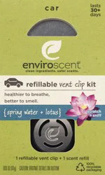 Enviroscent Vent Clip Kit Spring Water + Lotus