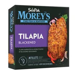 Morey's Tilapia, Blackened, 4 Fillets, 20 oz