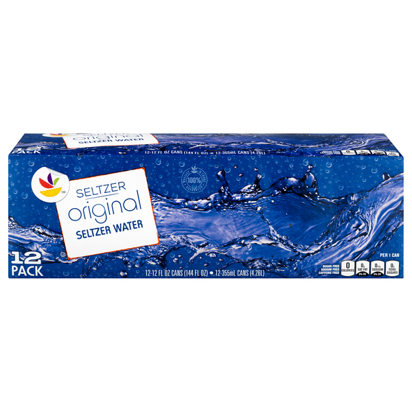 slide 1 of 1, GIANT Seltzer Water Original - 12 pk, 12 ct; 12 oz
