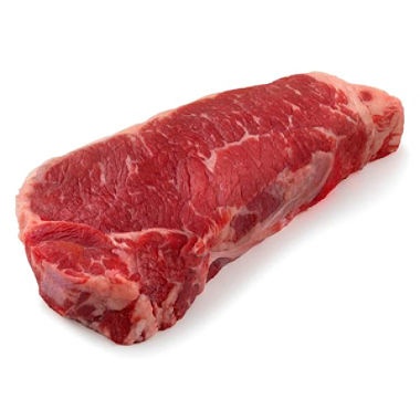 slide 1 of 1, USDA Inspected Boneless Thick Cut NY Strip Steak, per lb