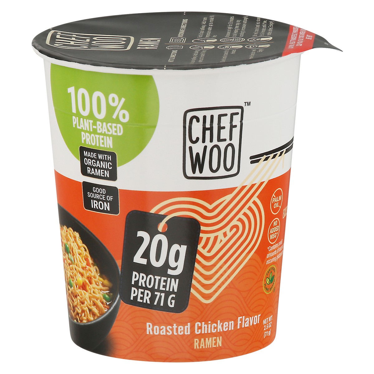 slide 8 of 9, Chef Woo Roasted Chicken Protein Cup, 2.5 oz