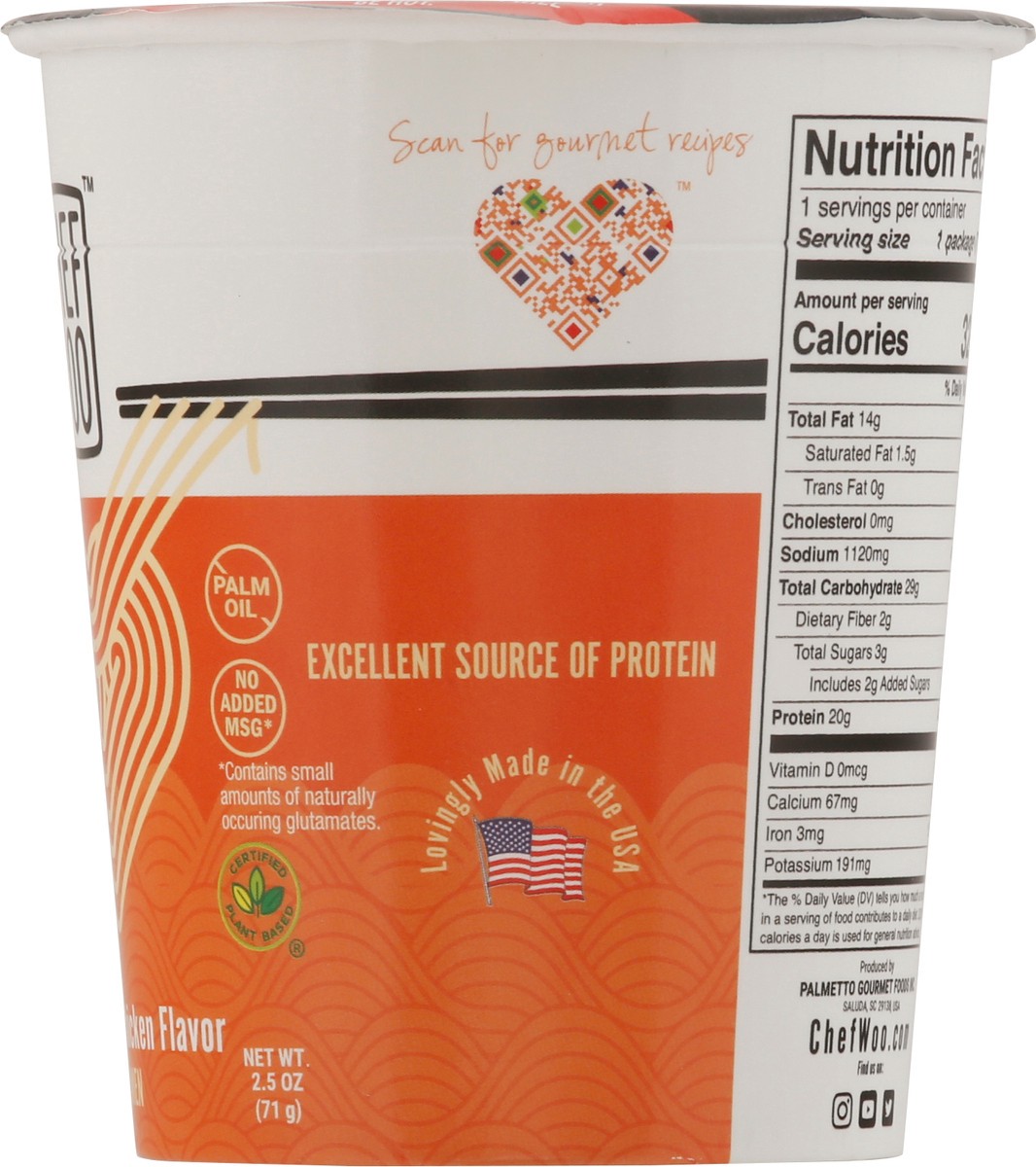 slide 4 of 9, Chef Woo Roasted Chicken Protein Cup, 2.5 oz