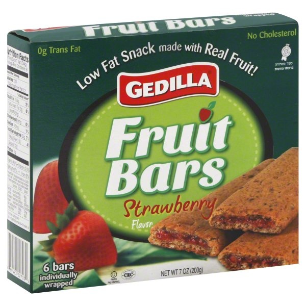 slide 1 of 1, Gedilla Fruit Bars 6 ea, 7 oz