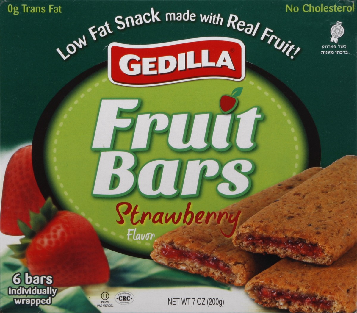 slide 1 of 4, Gedilla Fruit Bars 6 ea, 7 oz