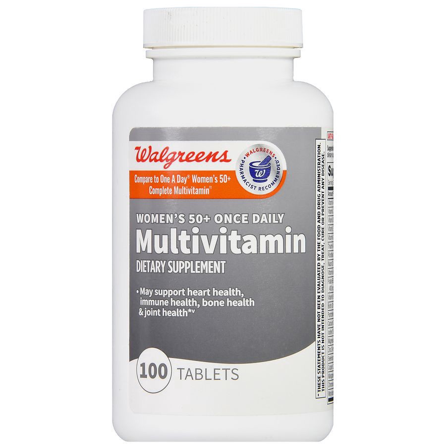 slide 4 of 5, Walgreens Women's 50+ Once Daily Multivitamin, 100 ct