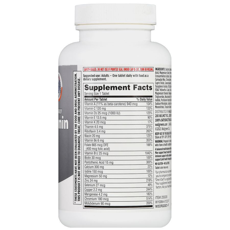 slide 2 of 5, Walgreens Women's 50+ Once Daily Multivitamin, 100 ct