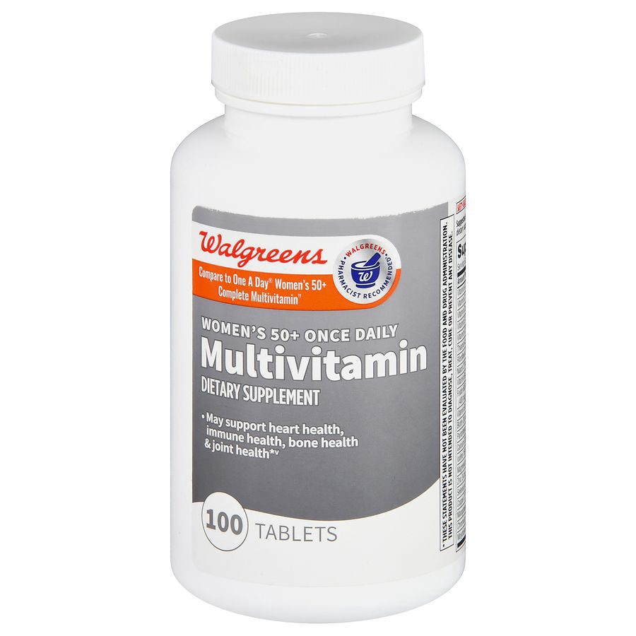 slide 1 of 5, Walgreens Women's 50+ Once Daily Multivitamin, 100 ct
