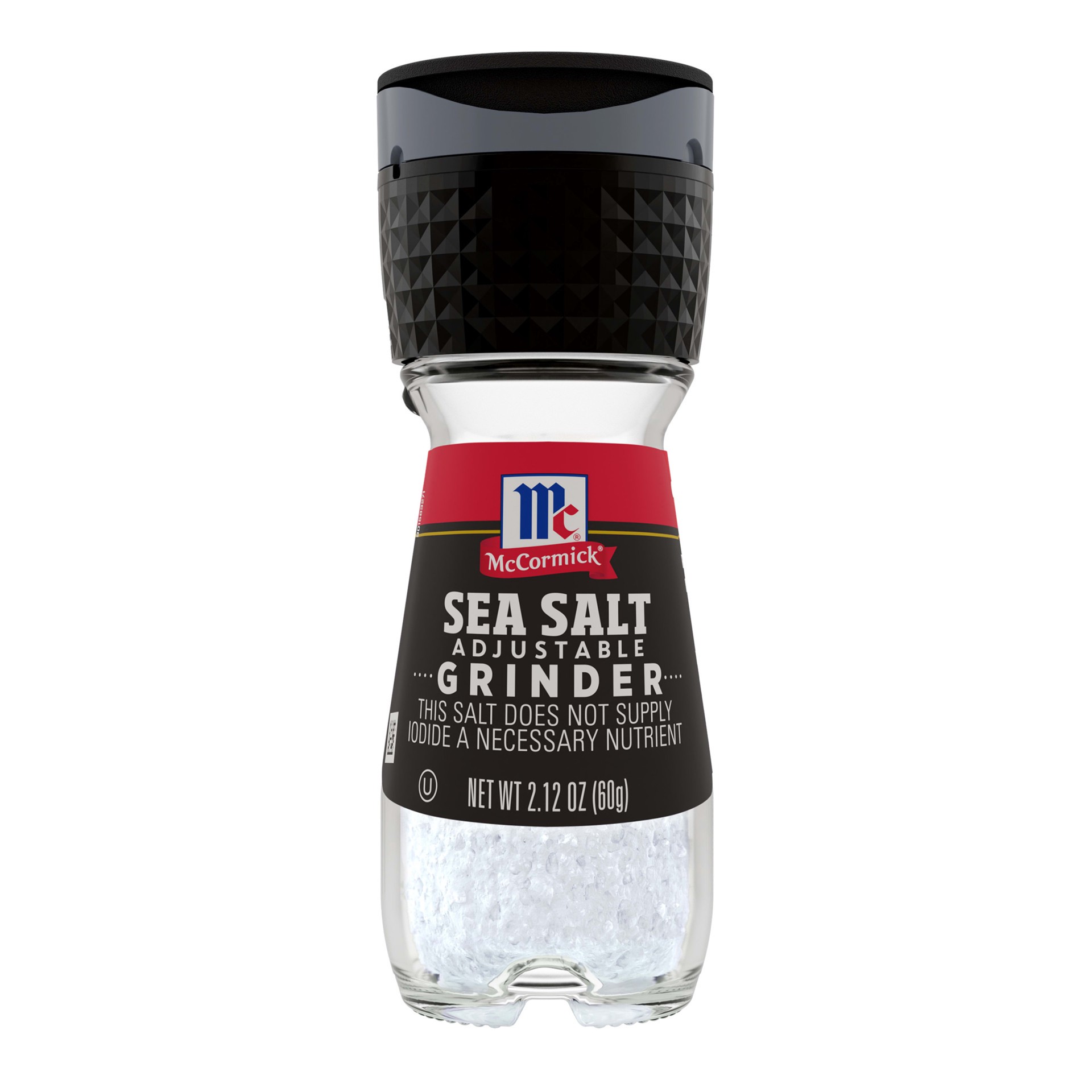 slide 1 of 7, McCormick Sea Salt Grinder, 2.12 oz