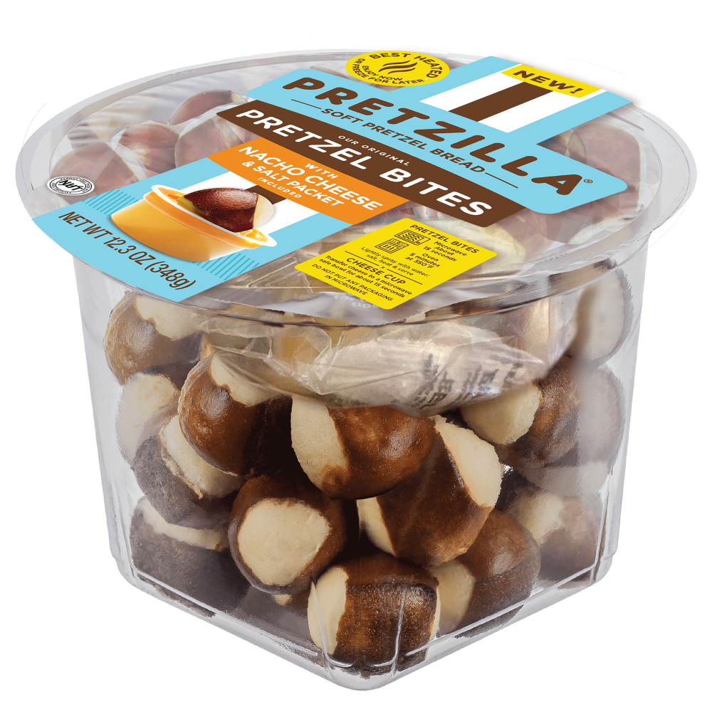 slide 1 of 2, Pretzilla Our Original Pretzel Bites with Nacho Cheese & Salty Packet 12.3 oz, 12.3 oz