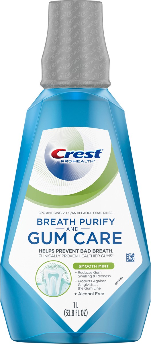 slide 1 of 2, Crest Pro-Health Gum & Breath Purify Rinse, 33.8 fl oz