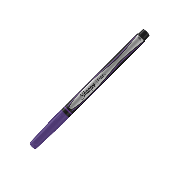 slide 1 of 1, Sharpie Pen, Fine Point, 0.8 Mm, Purple Barrel, Purple Ink, 1 ct