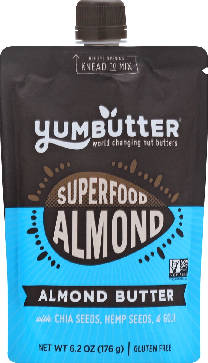 slide 3 of 13, YumButter Superfood Almond Almond Butter 6.2 oz, 6.2 oz