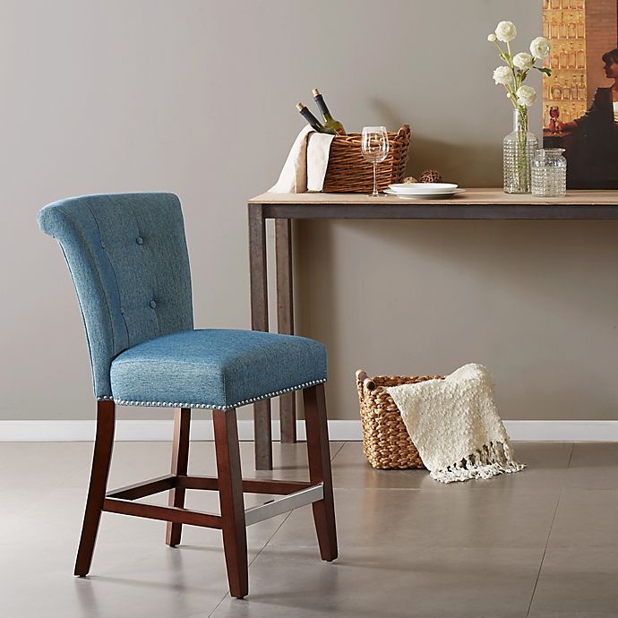 slide 2 of 6, Madison Park Colfax Counter Stool - Blue, 1 ct