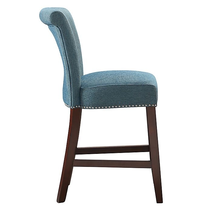slide 4 of 6, Madison Park Colfax Counter Stool - Blue, 1 ct