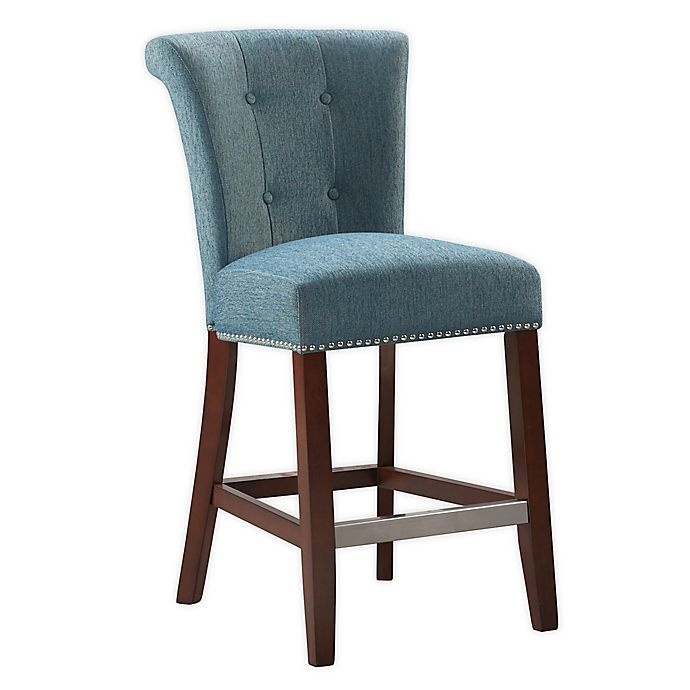 slide 1 of 6, Madison Park Colfax Counter Stool - Blue, 1 ct