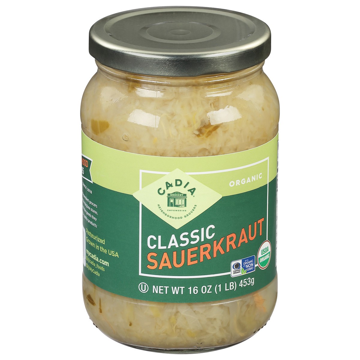 slide 8 of 9, Cadia Sauerkraut Org, 16 oz
