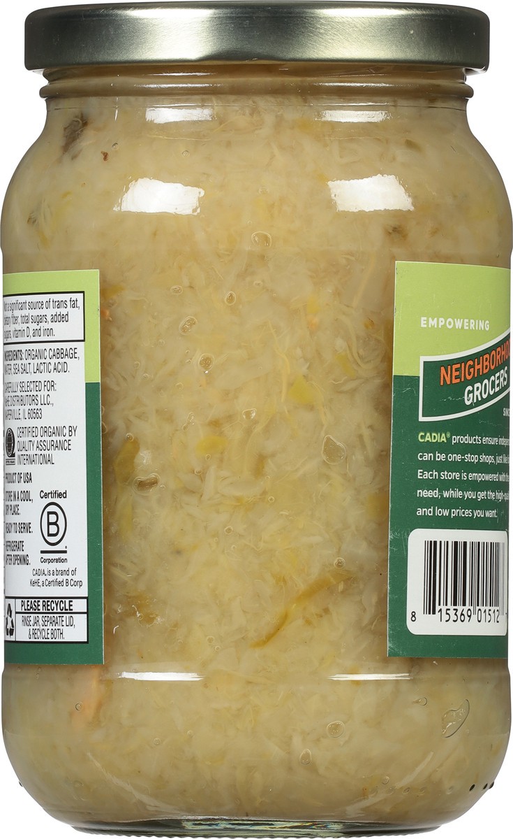 slide 9 of 9, Cadia Sauerkraut Org, 16 oz
