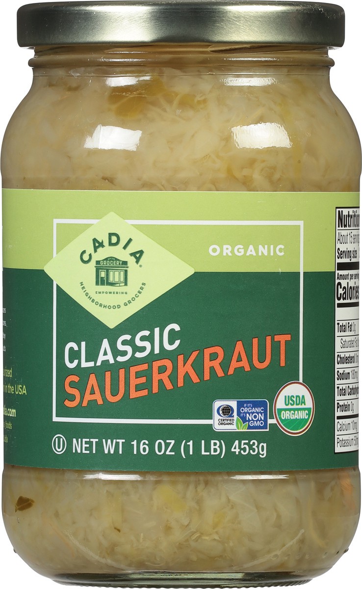 slide 2 of 9, Cadia Sauerkraut Org, 16 oz