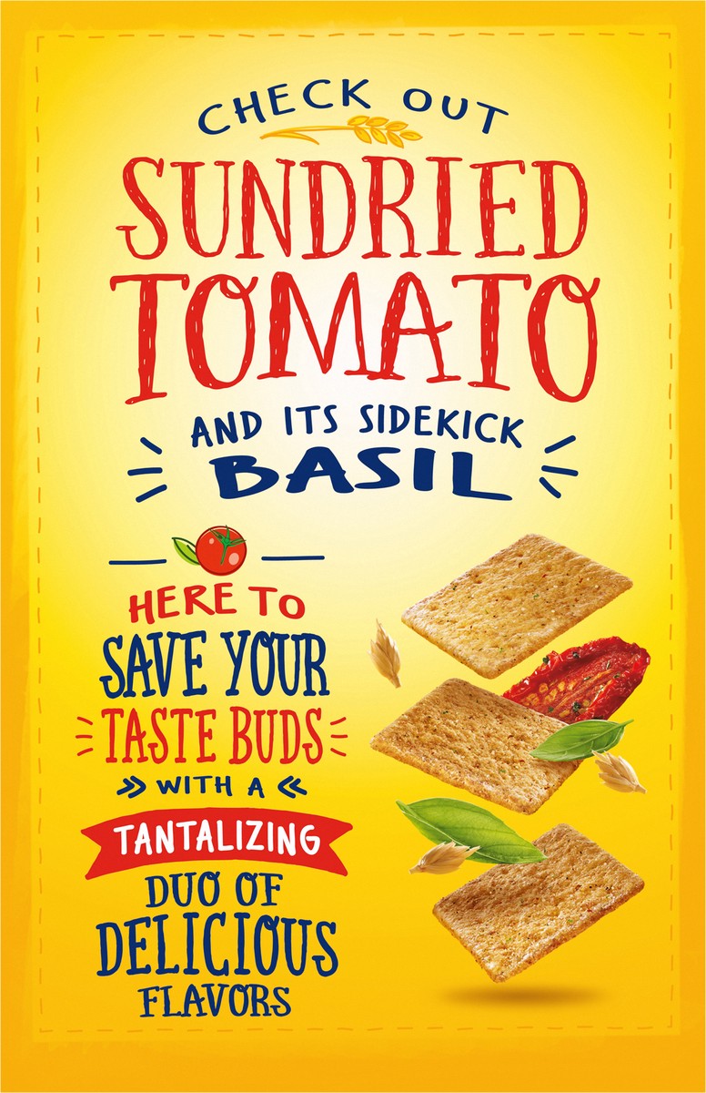 slide 4 of 9, Wheat Thins Sundried Tomato & Basil Snacks, Whole Grain Wheat Crackers, Snack Crackers, 8.5 oz, 8.5 oz