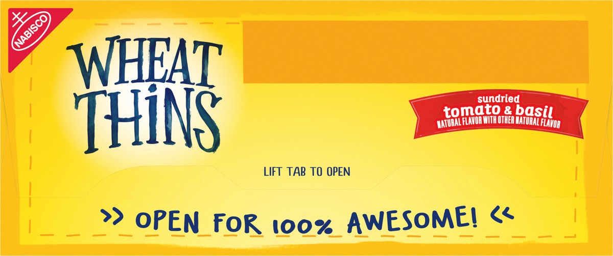 slide 2 of 9, Wheat Thins Sundried Tomato & Basil Snacks, Whole Grain Wheat Crackers, Snack Crackers, 8.5 oz, 8.5 oz