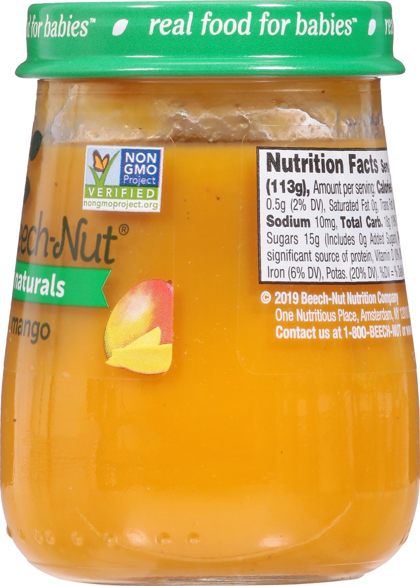 slide 11 of 13, Beech-Nut Naturals Stage 2 Baby Food, Mango, 4 oz Jar, 4 oz