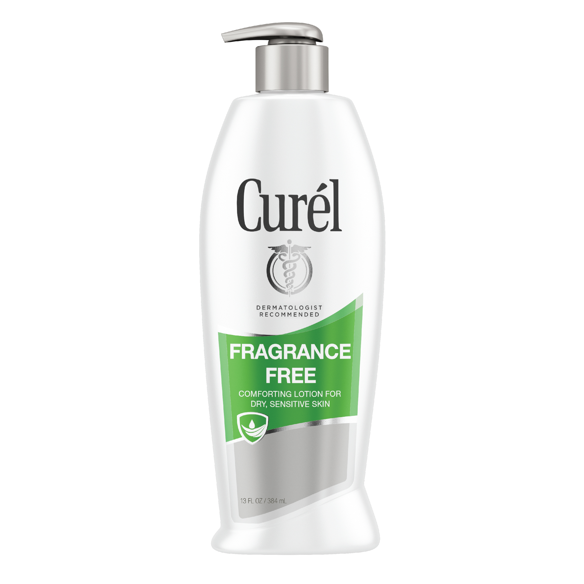 slide 1 of 5, Curél Fragrance Free Lotion, Sensitive Hypoallergenic Lotion for Dry Skin, Dermatologist Recommended, 13 Oz, 13 fl oz