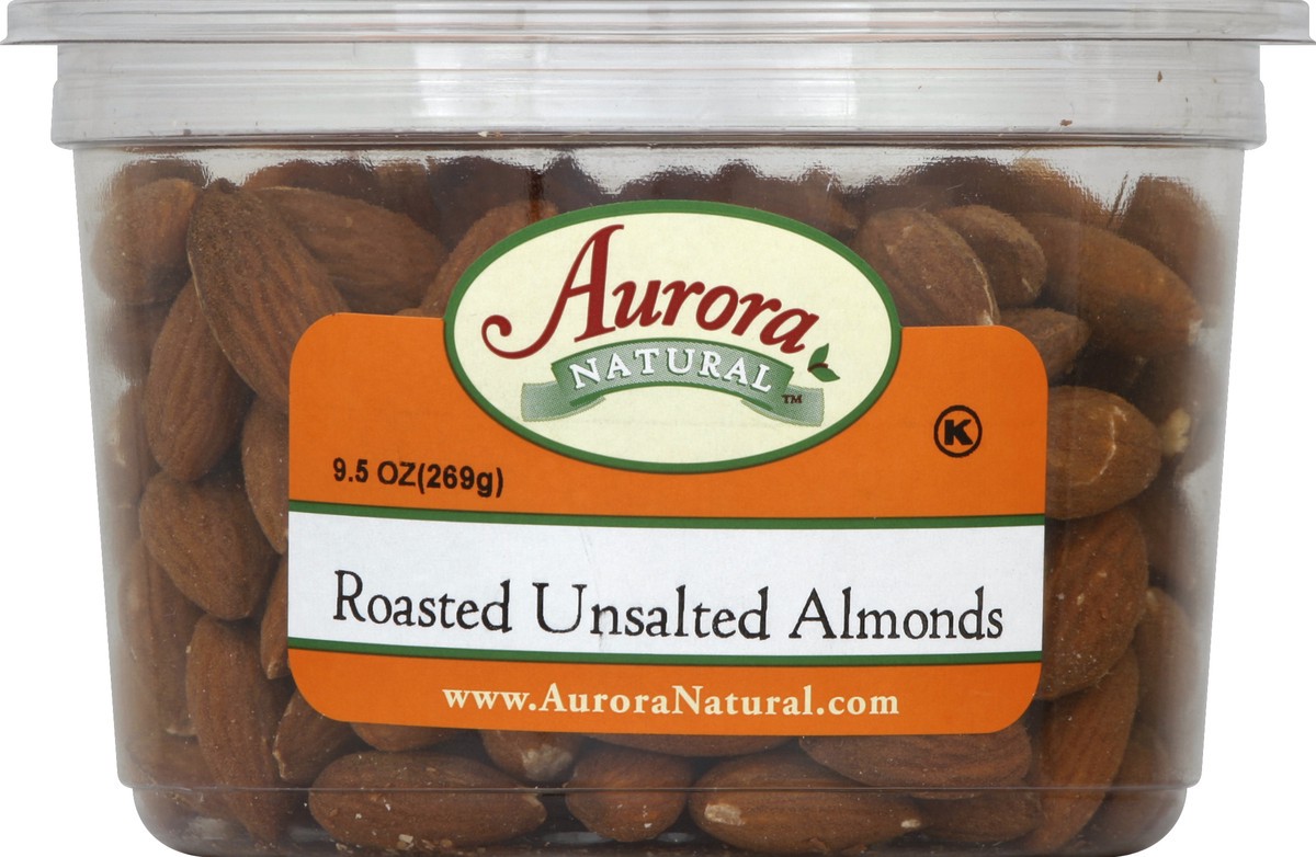 slide 2 of 4, Aurora Natural Roasted Salt Almonds, 9.5 oz