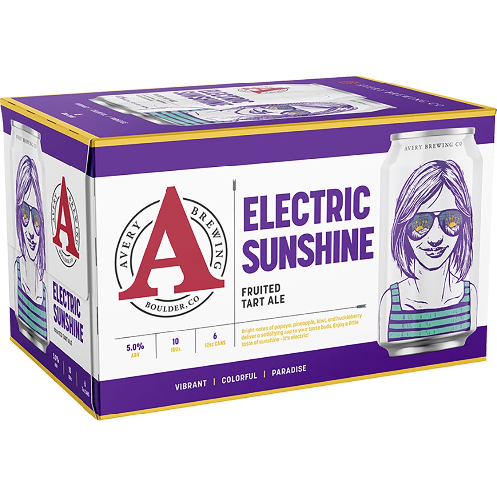 slide 1 of 1, Avery Electric Sunshine, 6 ct; 12 oz