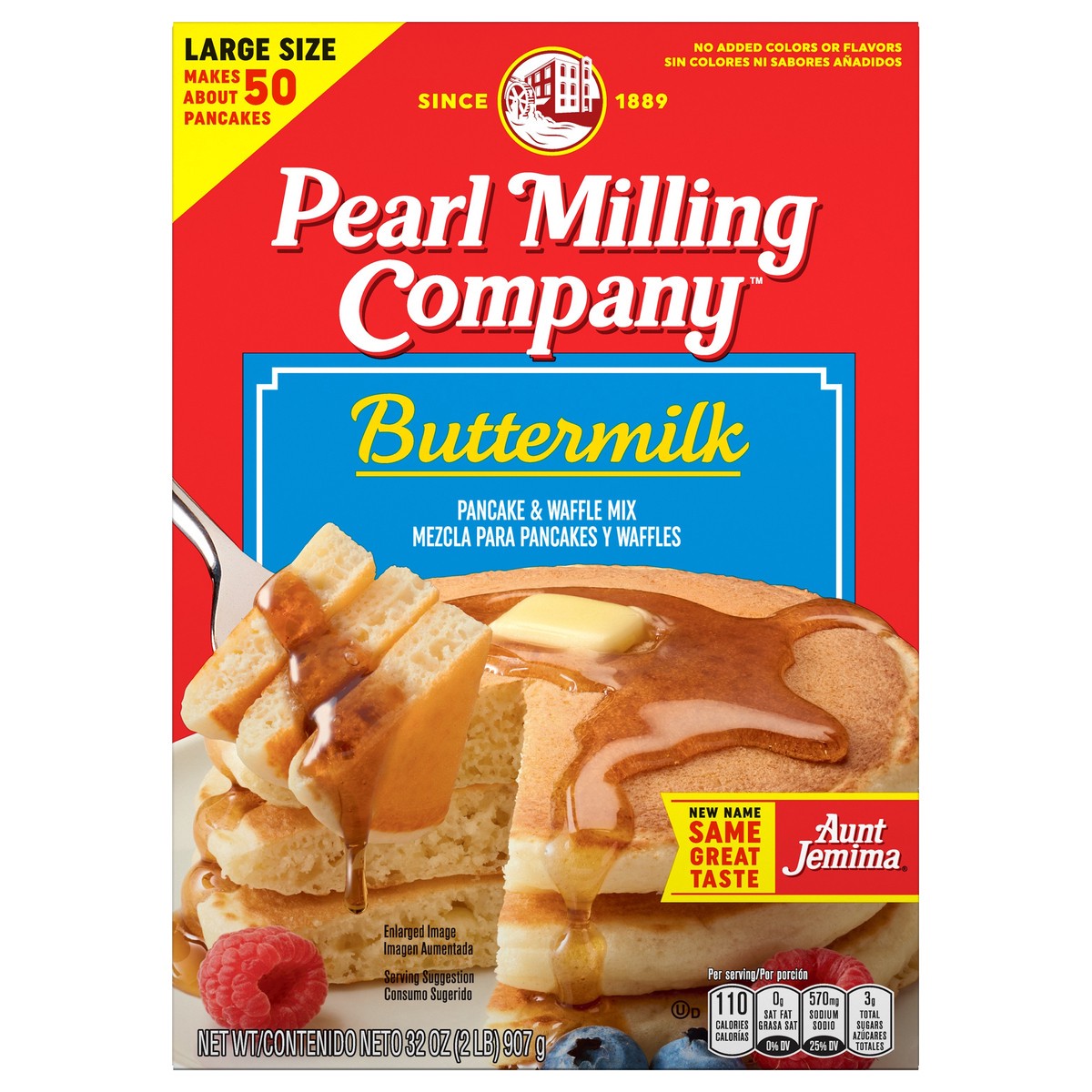 slide 1 of 1, Pearl Milling Company Pancake & Waffle Mix Buttermilk 32 Oz, 2 lb