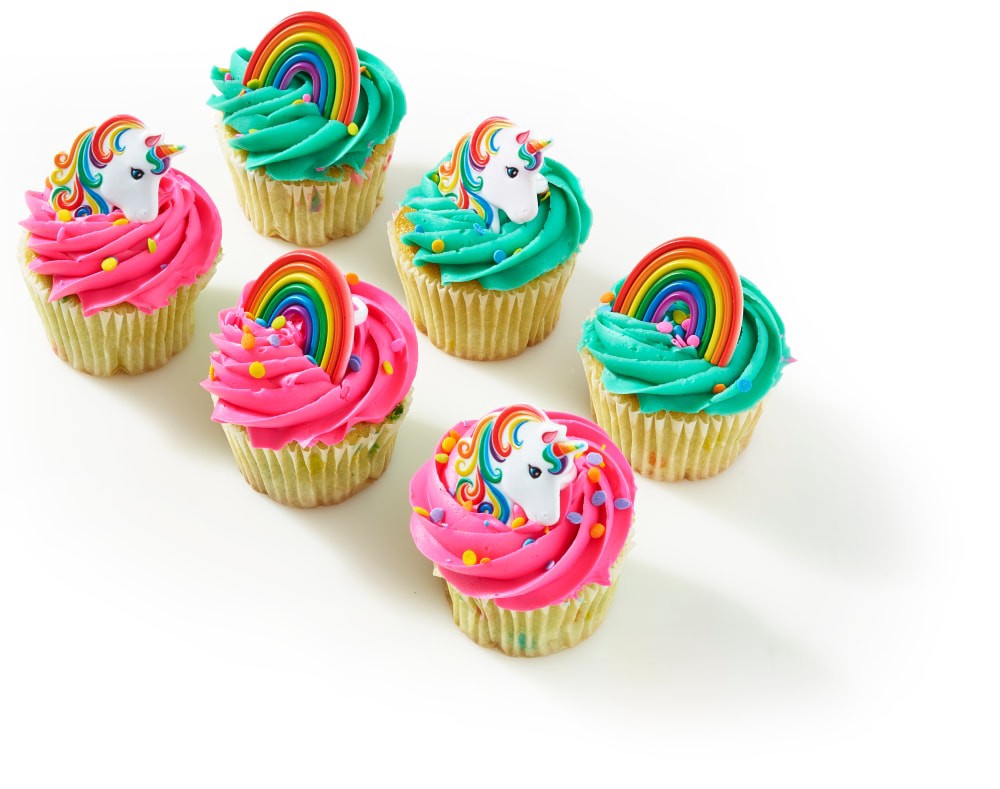 slide 2 of 4, Bakery Fresh Goodness Unicorn Cupcakes, 6 ct