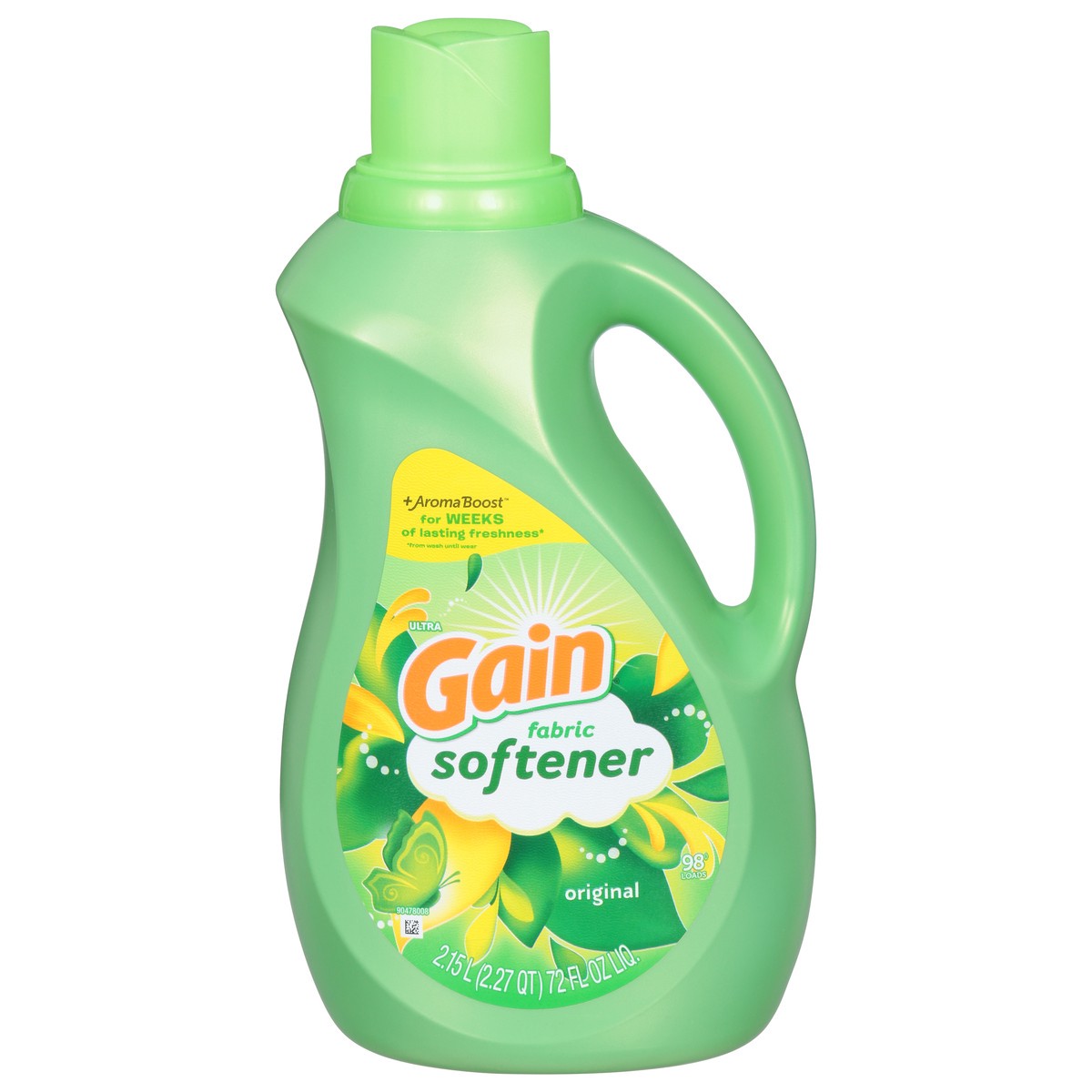slide 5 of 14, Gain Laundry Liquid Fabric Softener, Original Scent, Fabric Conditioner, 72 fl oz, 98 Loads, 2.27 qt