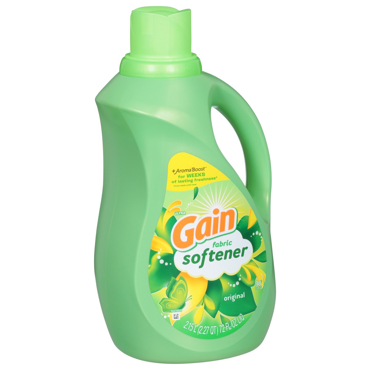 slide 11 of 14, Gain Laundry Liquid Fabric Softener, Original Scent, Fabric Conditioner, 72 fl oz, 98 Loads, 2.27 qt