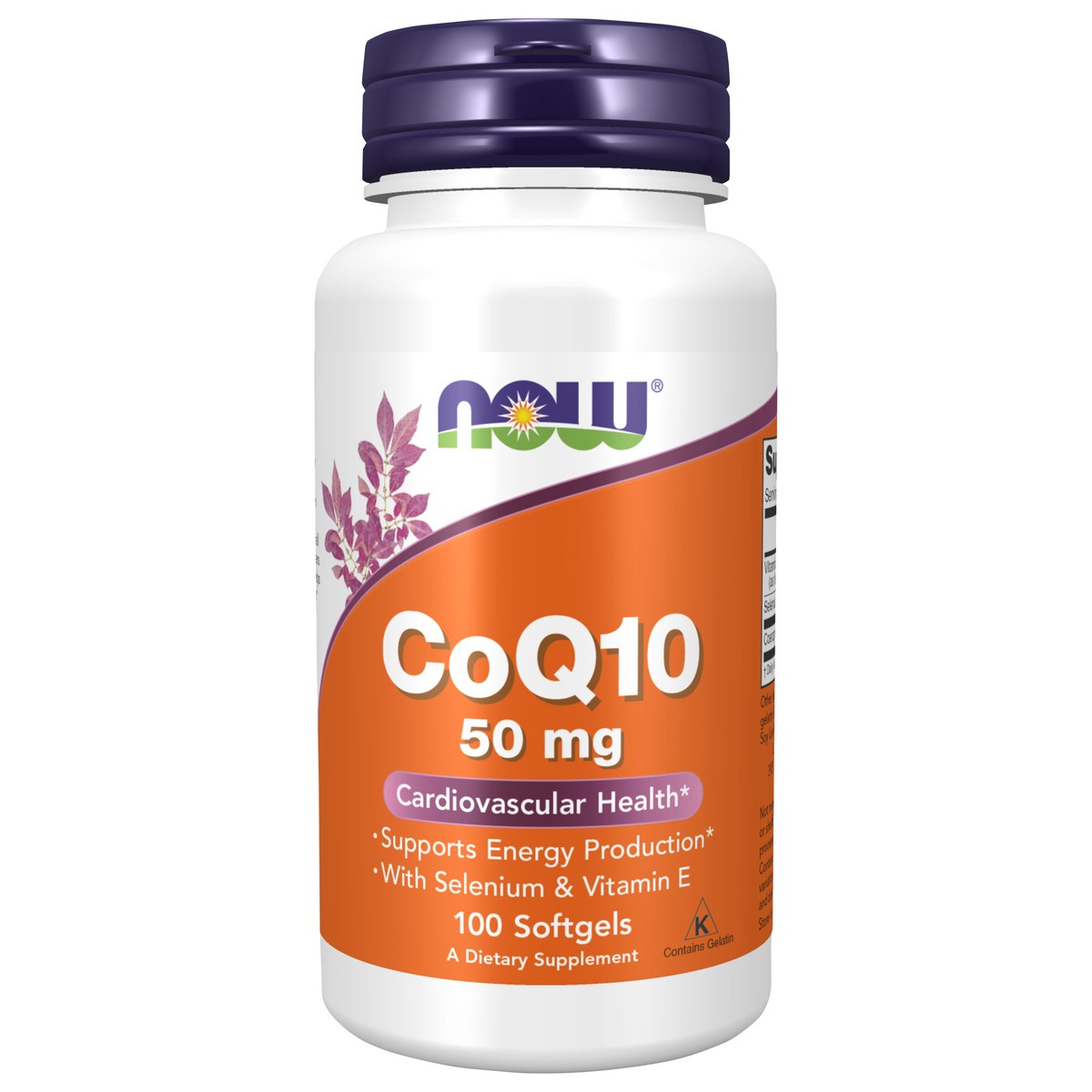 slide 1 of 4, NOW CoQ10 50 mg - 100 Softgels, 50 mg