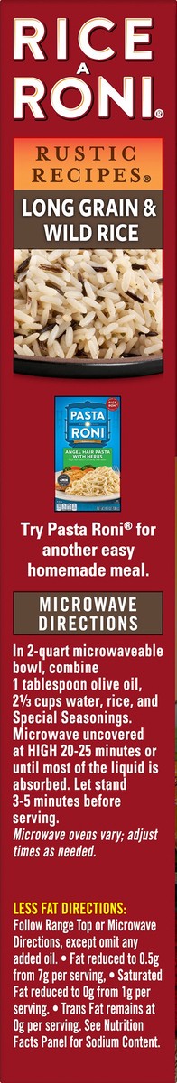 slide 8 of 8, Rice-A-Roni Rustic Recipes Long Grain & Wild Rice 4.2 oz, 4.2 oz