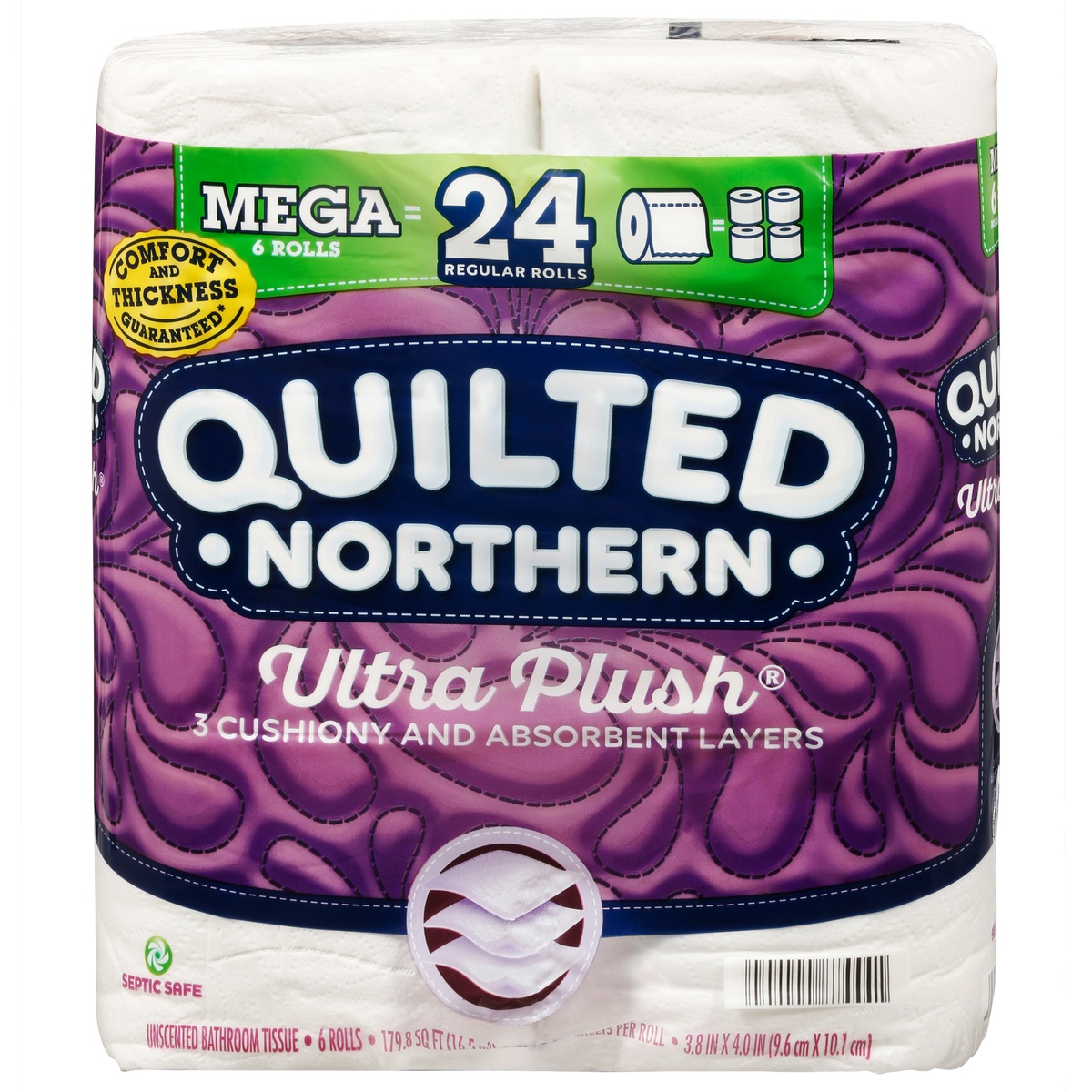 slide 1 of 1, Quilted Northern Ultra Plush Mega Roll Toilet Paper, 6 ct