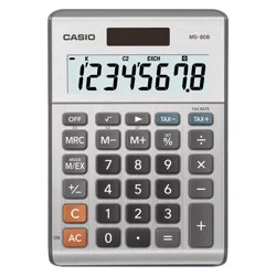 Casio Basic 8-Digit Desktop Calculator - Gold (MS-80B)