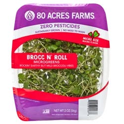 80 Acres Farms Brocc N' Roll Microgreens