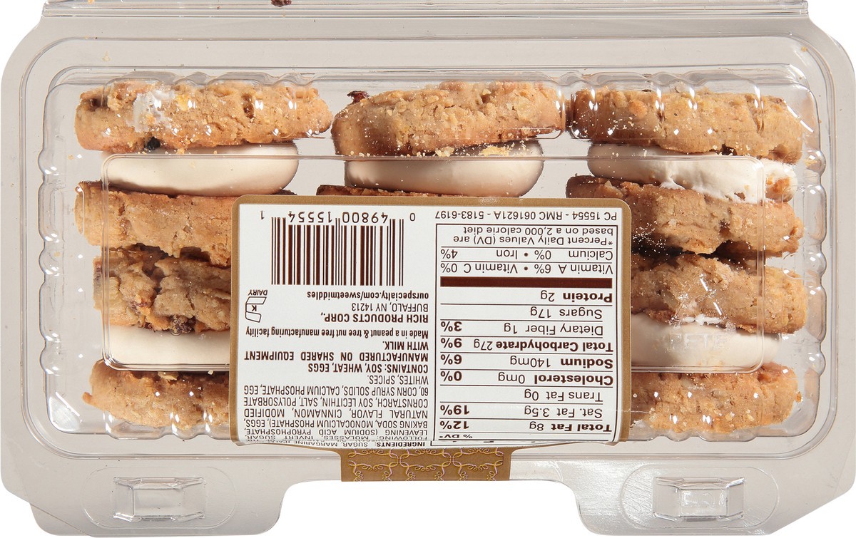 slide 2 of 8, Our Specialty Sweet Middles Oatmeal Raisin Crisp Mini Desserts 6 ct Pack, 7.75 oz