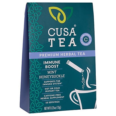 slide 1 of 1, Cusa Tea Immune Boost Mint Honeysuckle Herbal Tea Sticks, 10 ct