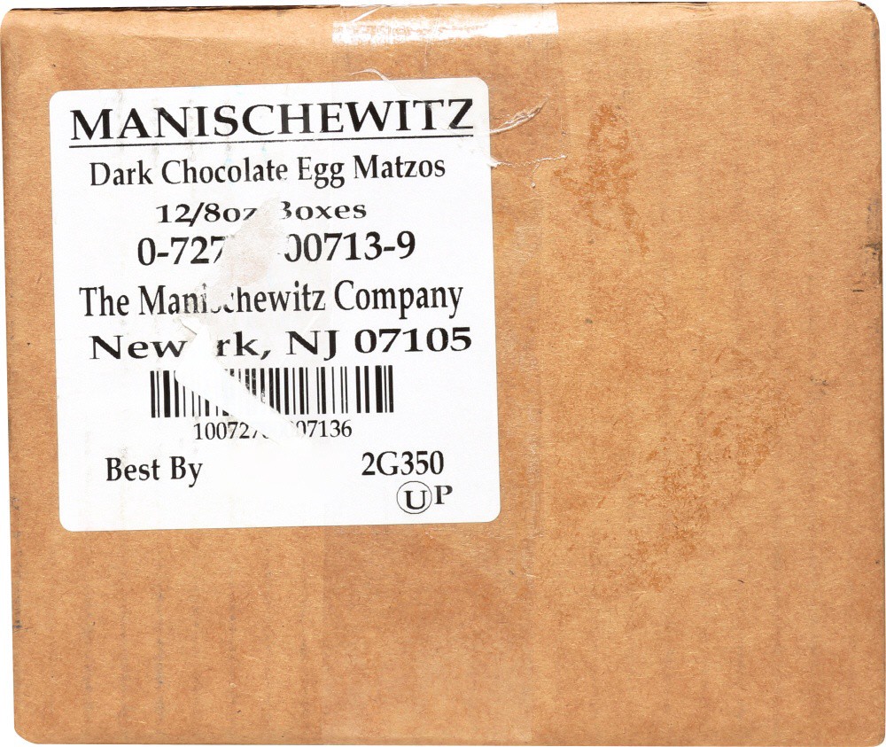 slide 1 of 1, Manischewitz Dark Chocolate Covered Egg Matzo, 8 oz