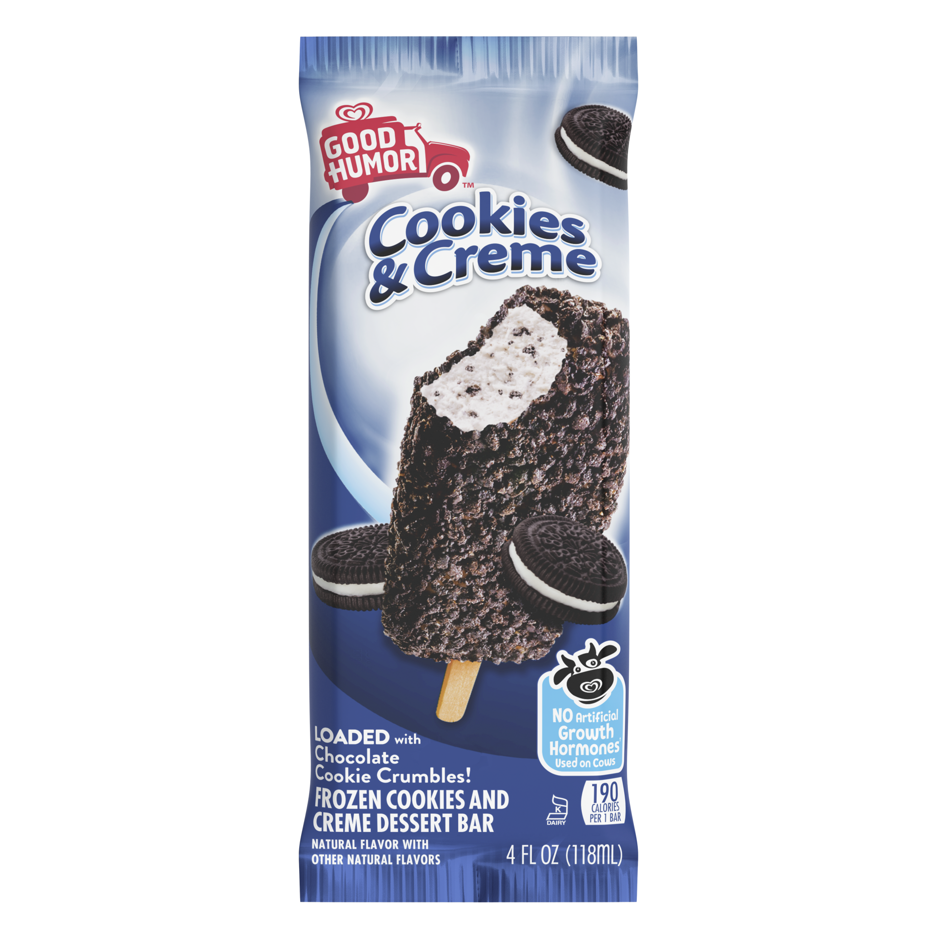 slide 6 of 7, Good Humor Frozen Dessert Bar Cookies N Creme, 1 ct, 1 ct