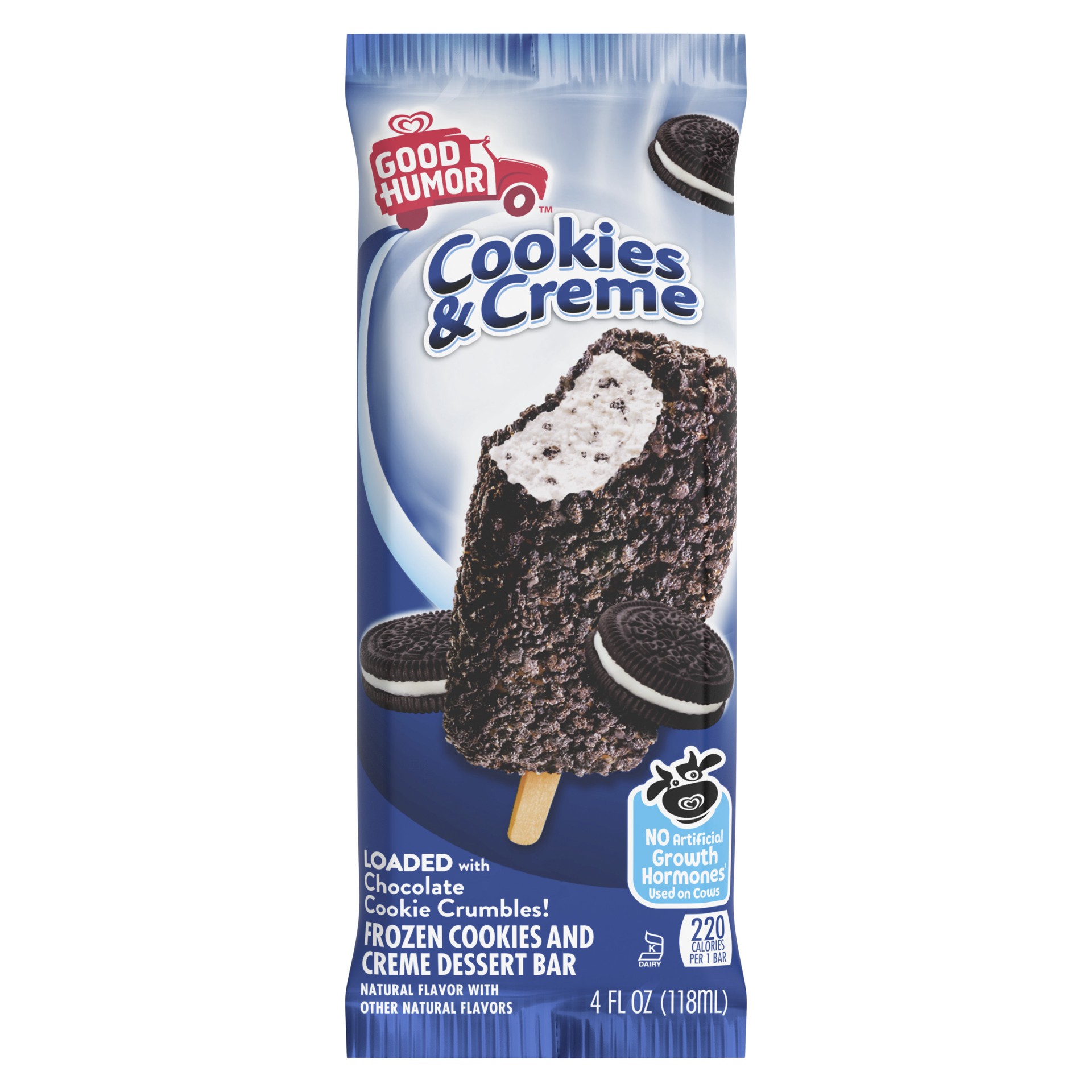 slide 1 of 7, Good Humor Frozen Dessert Bar Cookies N Creme, 1 ct, 1 ct