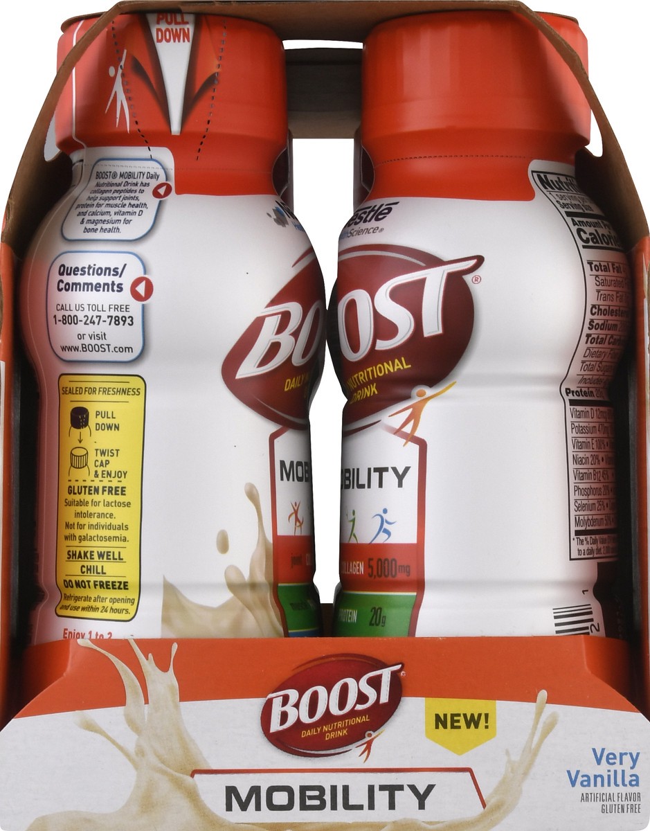 slide 7 of 9, Boost MOBILITY Very Vanilla - 6 ct; 8 fl oz, 6 ct; 8 fl oz