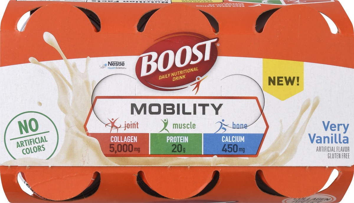 slide 9 of 9, Boost MOBILITY Very Vanilla - 6 ct; 8 fl oz, 6 ct; 8 fl oz