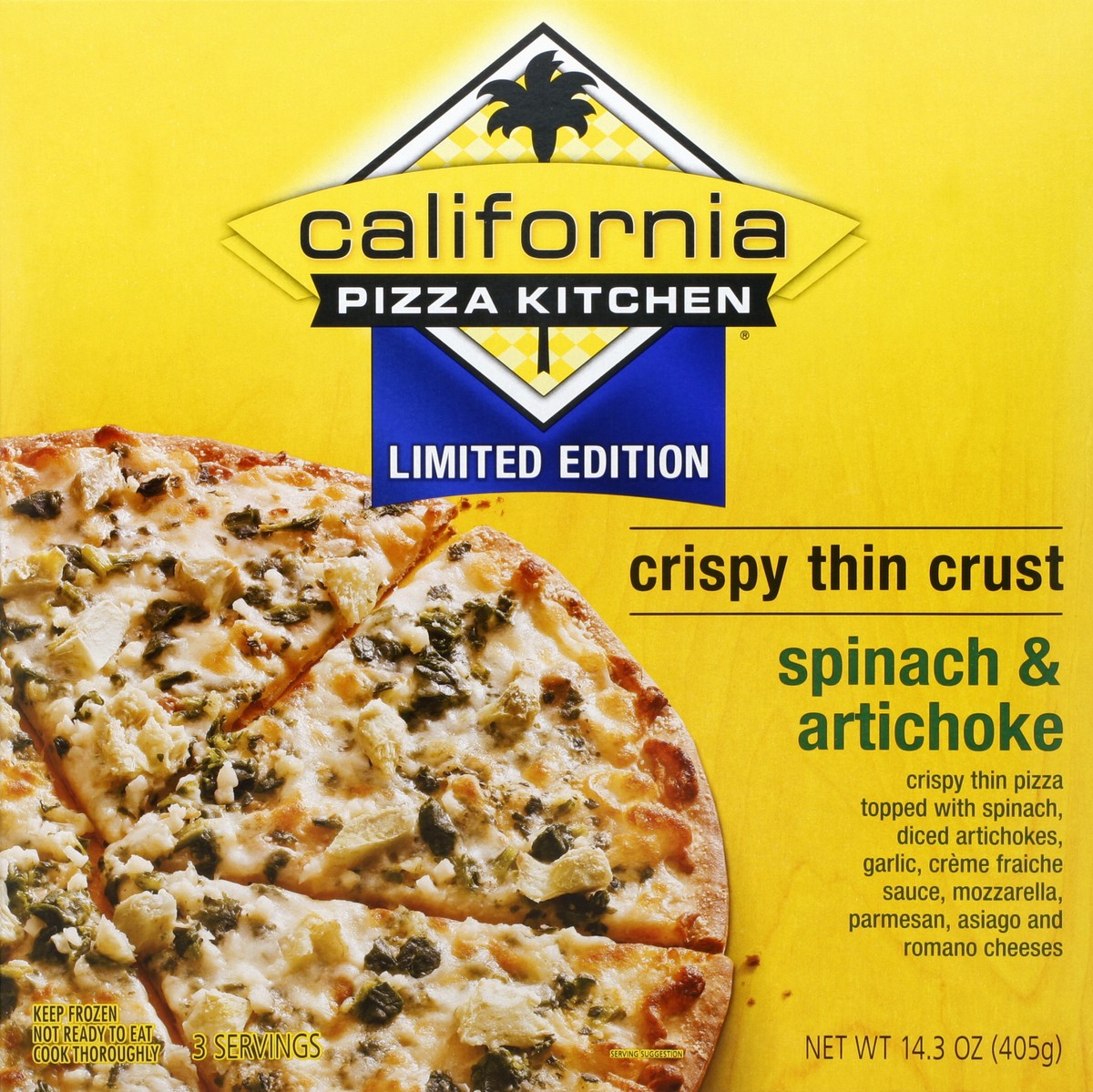 slide 4 of 4, California Pizza Kitchen Limited Edition Spinach and Artichoke Pizza, 14.3 oz