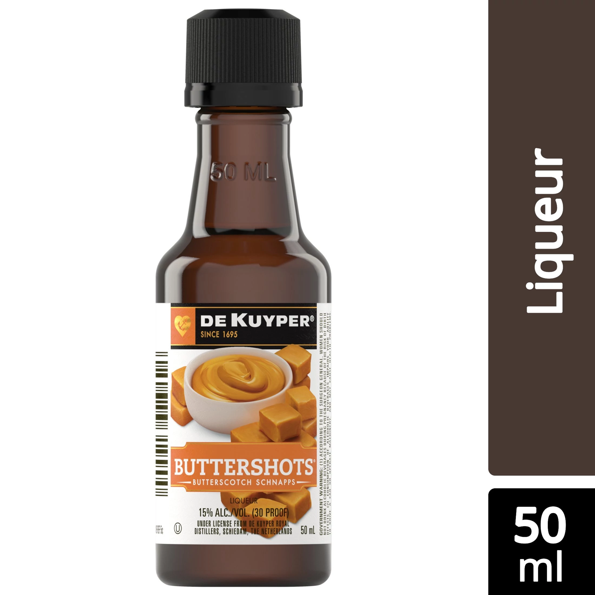 slide 1 of 4, DeKuyper Buttershots Butterscotch Schnapps Liqueur 50 ml, 50 ml