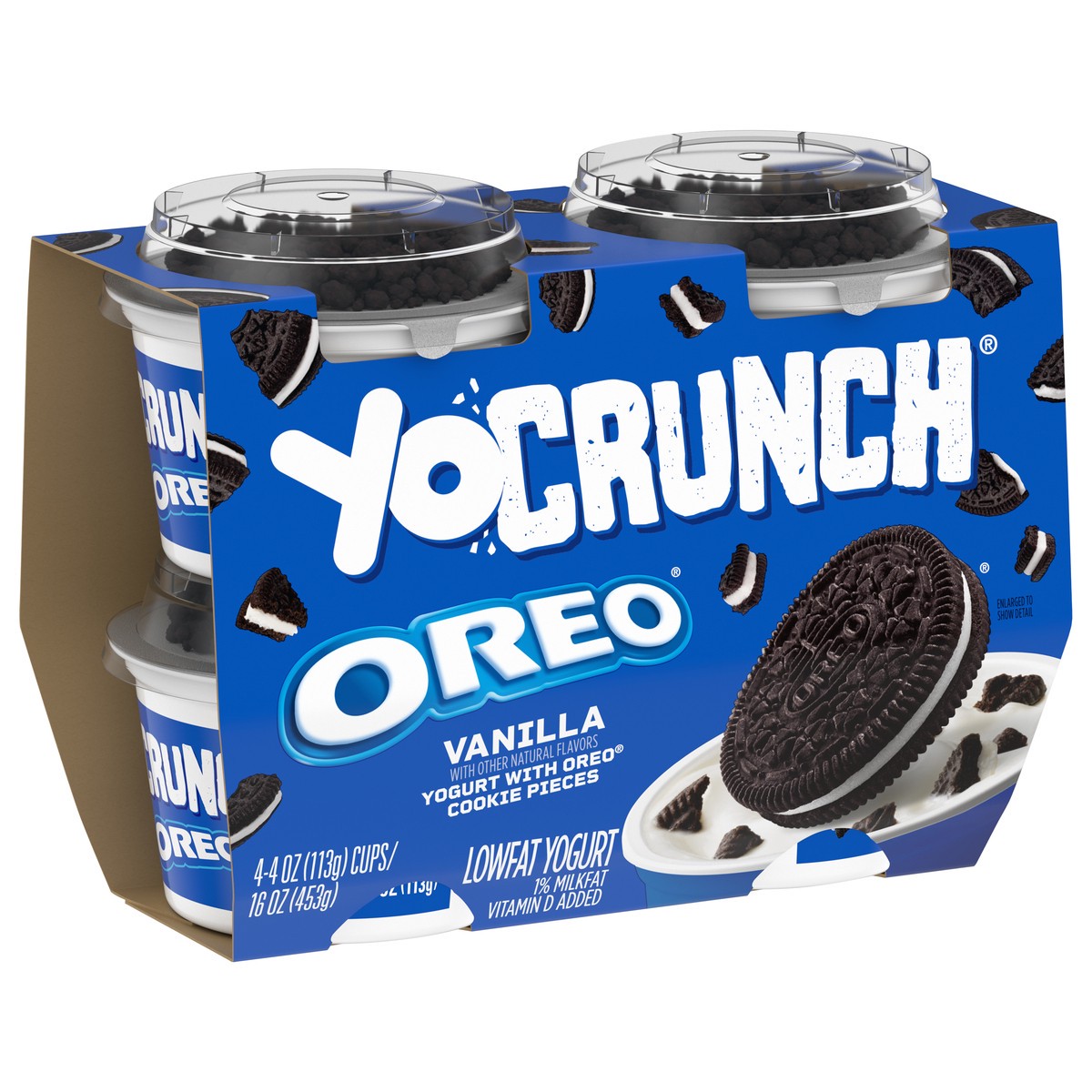 slide 5 of 9, YoCrunch Low Fat Vanilla with OREO Yogurt - 4ct/4oz Cups, 4 ct; 4 oz
