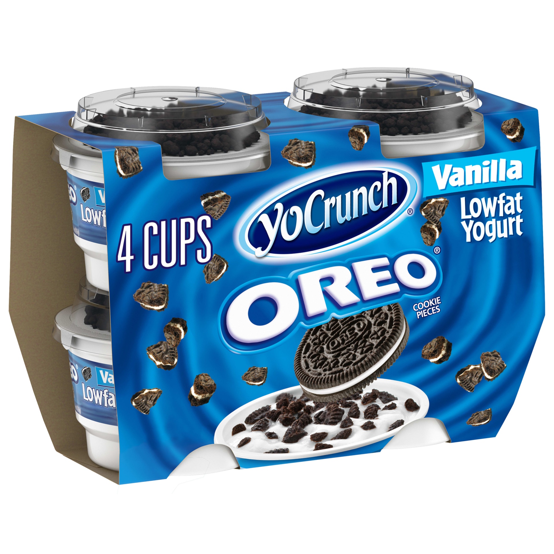 slide 1 of 5, YoCrunch Low Fat Vanilla with OREO Yogurt Cups, 4 oz